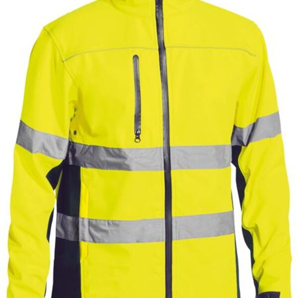 Bisley TAPED HI VIS SOFT SHELL JACKET BJ6059T Thumbnail