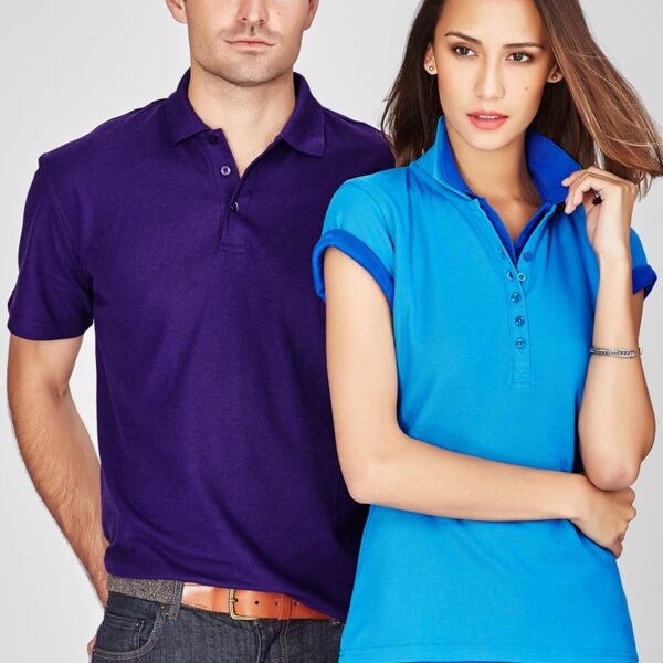 Mens Biz Collection Pique Knit Polo Thumbnail