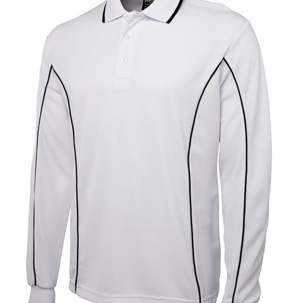 7PIPL L/S Piping Polo Thumbnail