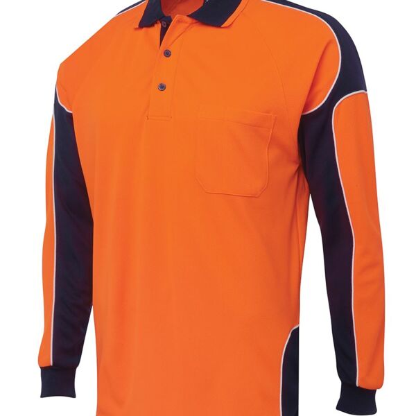 HI VIS L/S ARM PANEL POLO Thumbnail